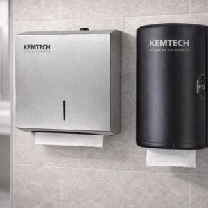 Folded hand towel dispenser