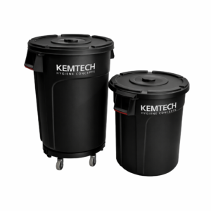 Circular Bin with Lid and Detachable Wheels